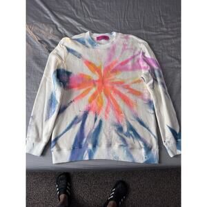 The Elder Statesman Tie-Dye Crewneck Sweater Medium